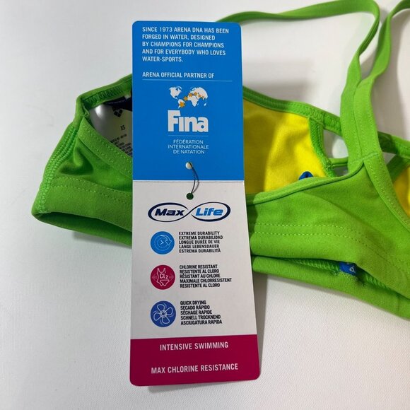 Arena Bikini Top Swimmers Sport Bra Size XS - Picture 7 of 9
